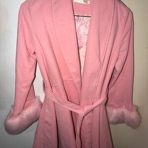 Elegant Pink Women's Coat